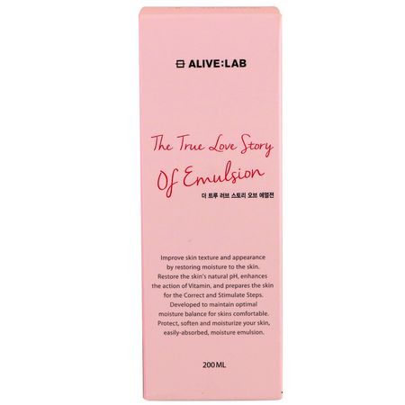 K-Beauty Moisturizers, Creams, Face Moisturizers, Beauty: Alive:Lab, The True Love Story of Emulsion, 200 ml