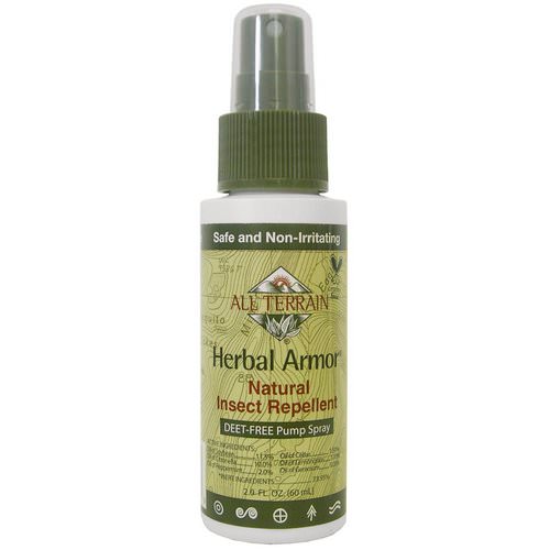 All Terrain, Herbal Armor, Insect Repellant DEET-Free Pump Spray, 2.0 fl oz (60 ml) Review