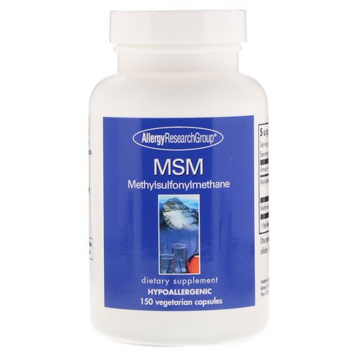 Allergy Research Group, MSM Methylsulfonylmethane, 150 Vegetarian Capsules Review
