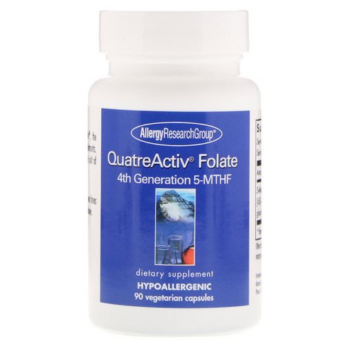 Allergy Research Group, QuatreActiv Folate, 4th Generation 5-MTHF, 90 Vegetarian Capsules Review