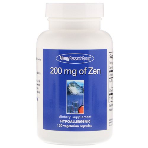 Allergy Research Group, Zen, 200 mg, 120 Vegetarian Capsules Review