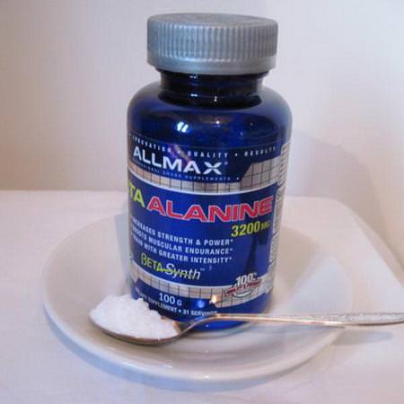 ALLMAX Nutrition Beta Alanine - Beta-Alanin, Aminosyror, Kosttillskott
