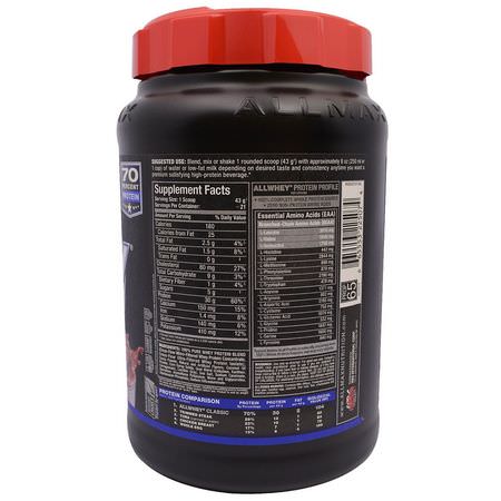 Vassleprotein, Idrottsnäring: ALLMAX Nutrition, AllWhey Classic, 100% Whey Protein, Chocolate, 2 lbs (907 g)
