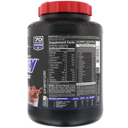 Vassleprotein, Idrottsnäring: ALLMAX Nutrition, AllWhey Classic, 100% Whey Protein, Chocolate, 5 lbs (2.27 kg)