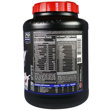 Vassleprotein, Idrottsnäring: ALLMAX Nutrition, AllWhey Classic, 100% Whey Protein, Cookies & Cream, 5 lbs. (2.27 kg)