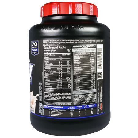 Vassleprotein, Idrottsnäring: ALLMAX Nutrition, AllWhey Classic, 100% Whey Protein, French Vanilla, 5 lbs (2.27 kg)