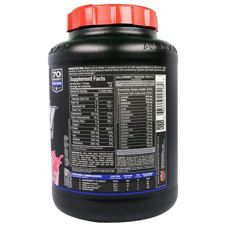 Vassleprotein, Idrottsnäring: ALLMAX Nutrition, AllWhey Classic, 100% Whey Protein, Strawberry, 5 lbs (2.27 kg)