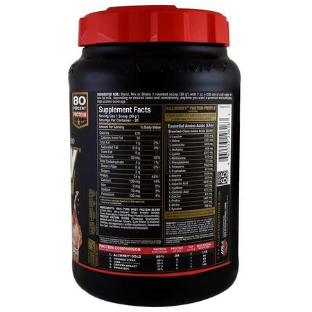 Vassleprotein, Idrottsnäring: ALLMAX Nutrition, AllWhey Gold, 100% Whey Protein + Premium Whey Protein Isolate, Cinnamon French Toast, 2 lbs (907 g)