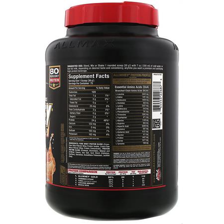Vassleprotein, Idrottsnäring: ALLMAX Nutrition, AllWhey Gold, 100% Whey Protein Source, Salted Caramel, 5 lbs. (2.27 kg)