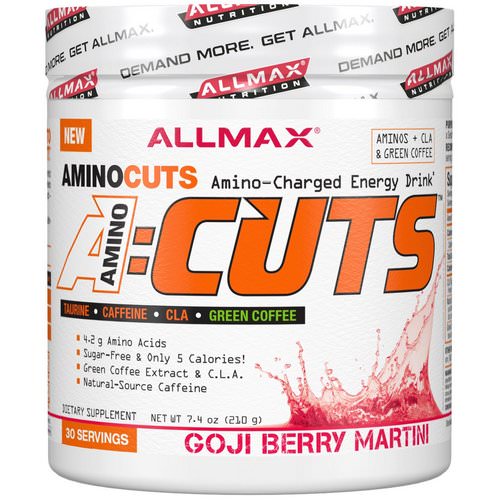 ALLMAX Nutrition, AMINOCUTS (ACUTS), Weight-Loss BCAA (CLA + Taurine + Green Coffee), Goji Berry Martini, 7.4 oz (210 g) Review