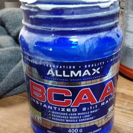 ALLMAX Nutrition, BCAA Instantized 2:1:1 Ratio, Unflavored Powder, 400 g