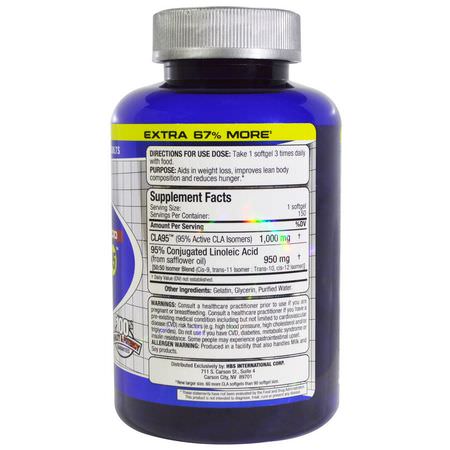 Cla Konjugerad Linolsyra, Vikt, Kost, Kosttillskott: ALLMAX Nutrition, CLA 95, Highest-Purity CLA Yield (95%), 1,000 mg, 150 Softgels