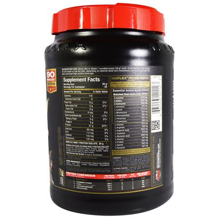 Vassleprotein, Idrottsnäring: ALLMAX Nutrition, Isoflex, Pure Whey Protein Isolate (WPI Ion-Charged Particle Filtration), Chocolate, 2 lbs (907 g)