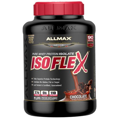 ALLMAX Nutrition, Isoflex, Pure Whey Protein Isolate (WPI Ion-Charged Particle Filtration), Chocolate, 5 lbs (2.27 kg) Review