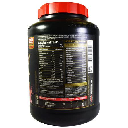 Vassleprotein, Idrottsnäring: ALLMAX Nutrition, Isoflex, Pure Whey Protein Isolate (WPI Ion-Charged Particle Filtration), Strawberry, 5 lbs. (2.27 kg)