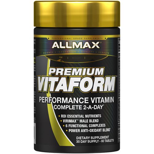 ALLMAX Nutrition, Vitaform, Premium MultiVitamin For Men, 60 Tablets Review