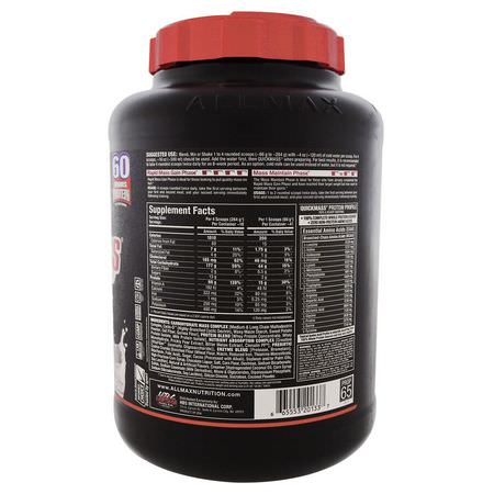 Viktökare, Protein, Sportnäring: ALLMAX Nutrition, Quick Mass Rapid Mass Gain Catalyst, Cookies & Cream, 6 lbs (2.72 kg)