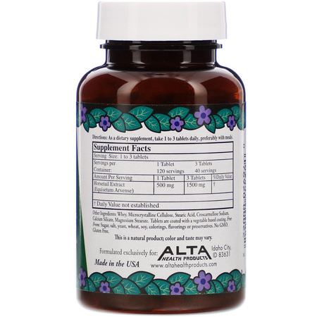 Kiseldioxid, Mineraler, Kosttillskott: Alta Health, Herbal Silica with Bioflavonoids, 120 Tablets