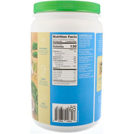 Växtbaserat, Växtbaserat Protein, Sportnäring: Amazing Grass, Organic Protein & Kale, Plant Based, Simply Vanilla, 1.1 lbs (495 g)