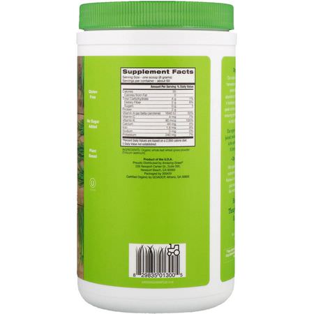 Vetegräs, Superfoods, Green, Supplements: Amazing Grass, Organic Wheat Grass, 17 oz (480 g)