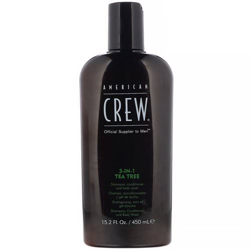 American Crew, 3-In-1 Tea Tree, Shampoo, Conditioner, Body Wash, 15.2 fl oz (450 ml) Review