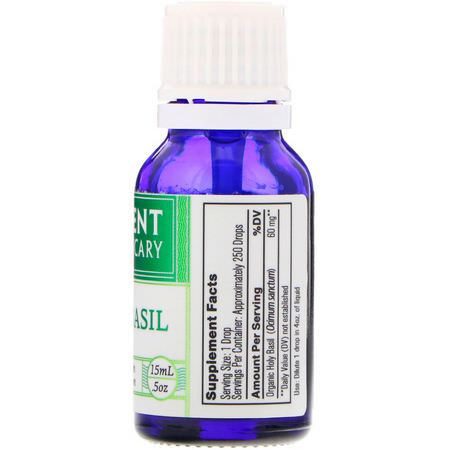 Basil Oil, Uplift, Energize, Essential Oils: Ancient Apothecary, Holy Basil, .5 oz (15 ml)