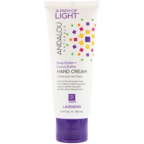 Andalou Naturals, A Path of Light, Shea Butter + Cocoa Butter Hand Cream, Lavender, 3.4 fl oz (100 ml) Review