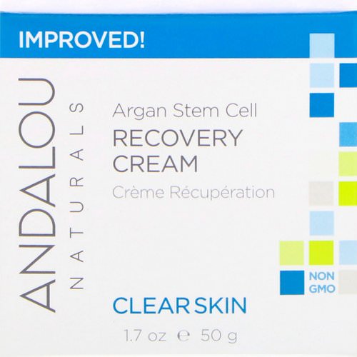 Andalou Naturals, Argan Stem Cell Recovery Cream, Clearer Skin, 1.7 fl oz (50 ml) Review