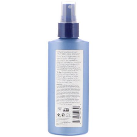 Style Spray, Hair Styling, Hair Care, Bath: Andalou Naturals, Argan Stem Cell Thickening Spray, Age Defying, 6 fl oz (178 ml)