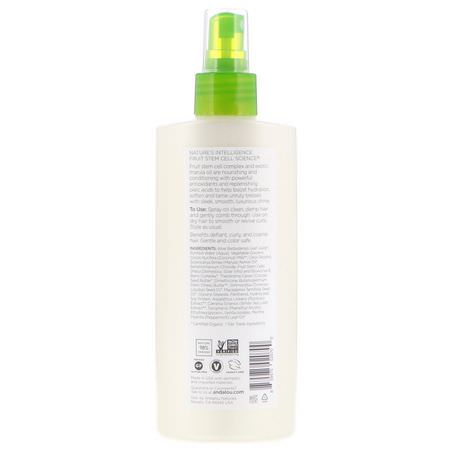 Detangler, Hårvård, Bad: Andalou Naturals, Exotic Marula Oil, Silky Smooth Detangling Spray, 8.2 fl oz (242 ml)