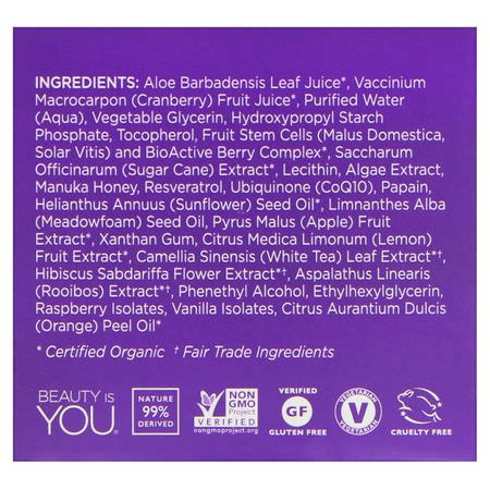 Anti-Aging Masks, Peels, Face Masks, Beauty: Andalou Naturals, Fruit Enzyme Mask, BioActive 8 Berry, Age Defying, 1.7 oz (50 g)