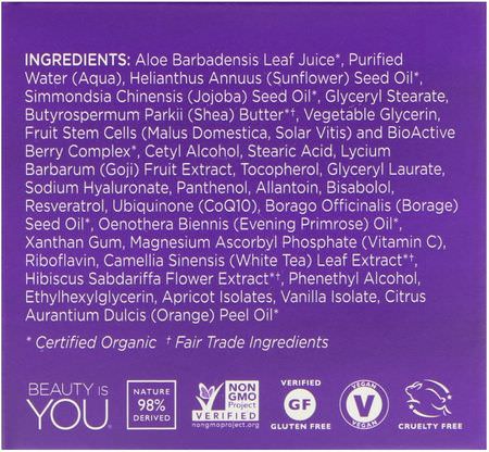 Peptider, Krämer, Ansiktsfuktare, Skönhet: Andalou Naturals, Perfecting Cream, Goji Peptide, Age Defying, 1.7 fl oz (50 ml)