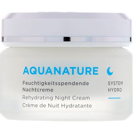 AnneMarie Borlind Organic Skin Care Night Moisturizers Creams Hyaluronic Acid Serum Cream - Grädde, Hyaluronsyra-Serum, Nattfuktare, Krämer