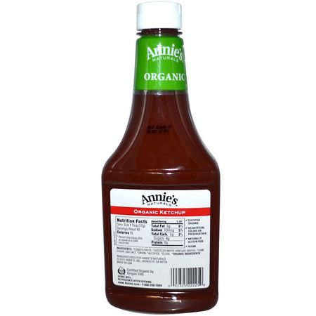 Ketchup, Vinegars, Oljor: Annie's Naturals, Organic, Ketchup, 24 oz (680 g)