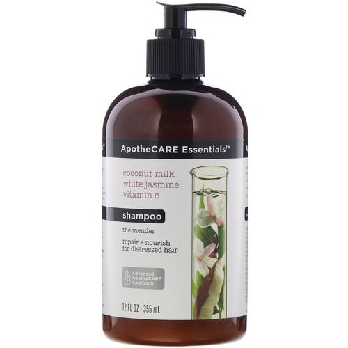 ApotheCARE Essentials, The Mender, Shampoo, Coconut Milk & White Jasmine & Vitamin E, 12 fl oz (355 ml) Review