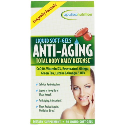 appliednutrition, Anti-Aging Total Body Daily Defense, 50 Liquid Soft-Gels Review