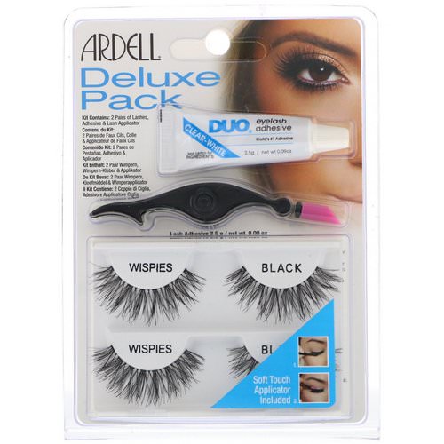 Ardell, Deluxe Pack, Wispies Lashes with Applicator and Eyelash Adhesive, 1 Set Review