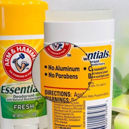 Arm & Hammer, Essentials Natural Deodorant, For Men and Women, Fresh, 1.0 oz (28 g)