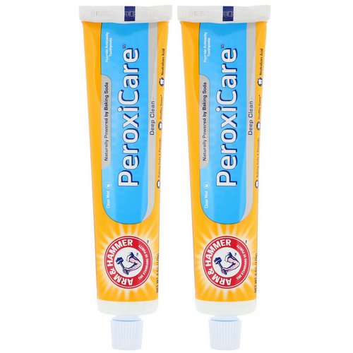 Arm & Hammer, PeroxiCare, Deep Clean, Fluoride Anticavity Toothpaste, Clean Mint, Twin Pack, 6.0 oz (170 g) Each Review