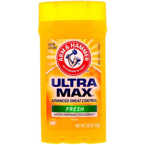 Arm & Hammer, UltraMax, Solid Antiperspirant Deodorant, for Men, Fresh, 2.6 oz (73 g) Review