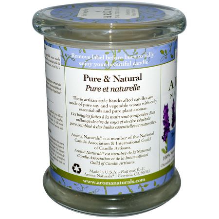 Ljus, Hem Doft, Hem: Aroma Naturals, 100% Natural Soy Essential Oil Candle, Tranquility, Lavender, 8.8 oz (260 g)