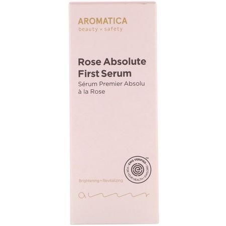 Hydrating, Behandlingar, Serums, K-Beauty Behandlings: Aromatica, Rose Absolute First Serum, 4.3 fl oz (130 ml)