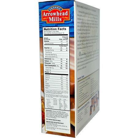 Kalla Spannmål, Frukost: Arrowhead Mills, Organic Oat Bran Flakes, 12 oz (340 g)