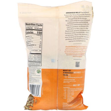 Bröd, Säd, Ris, Pasta: Arrowhead Mills, Organic Pearled Barley, 1 lb (793 g)