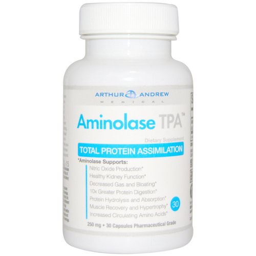 Arthur Andrew Medical, Aminolase TPA, Total Protein Assimilation, 250 mg, 30 Capsules Review