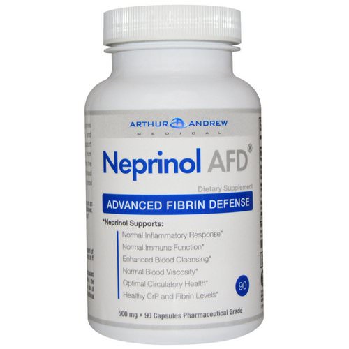 Arthur Andrew Medical, Neprinol AFD, Advanced Fibrin Defense, 500 mg, 90 Capsules Review