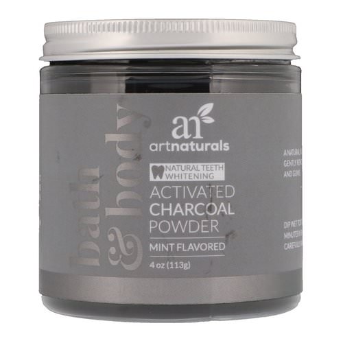 Artnaturals, Activated Charcoal Powder, Mint Flavored, 4 oz (113 g) Review