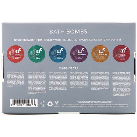 Art Naturals Bath Bombs - Badbomber, Oljor, Badsalter, Dusch