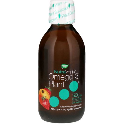 Ascenta, NutraVege, Omega-3 Plant, Strawberry Orange Flavored, 500 mg, 6.8 fl oz (200 ml) Review