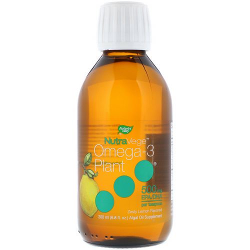 Ascenta, NutraVege, Omega-3 Plant, Zesty Lemon Flavored, 500 mg, 6.8 fl oz (200 ml) Review